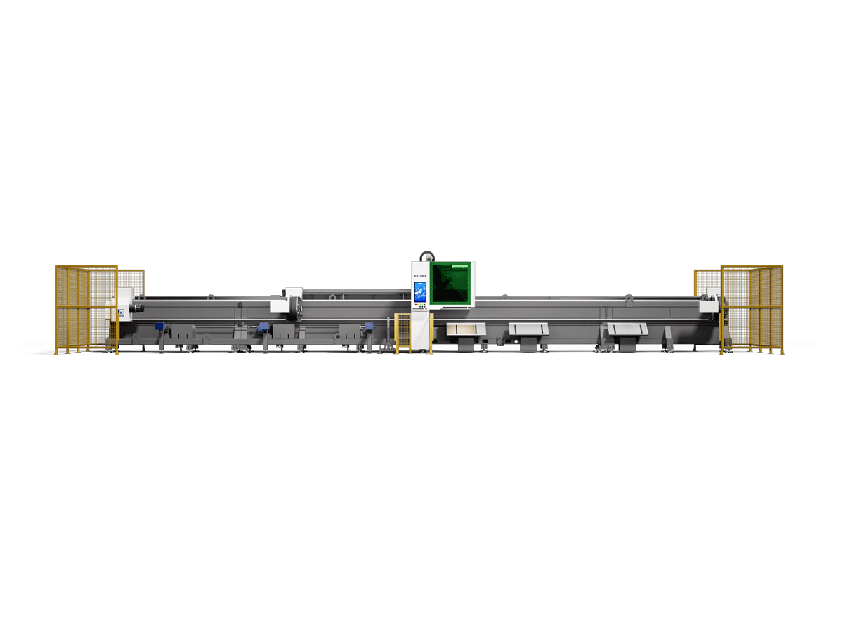 Heavy-duty three-chuck tube laser bevel cutting machine