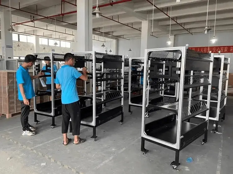 Sheet metal furniture components prepared for bending and assembly