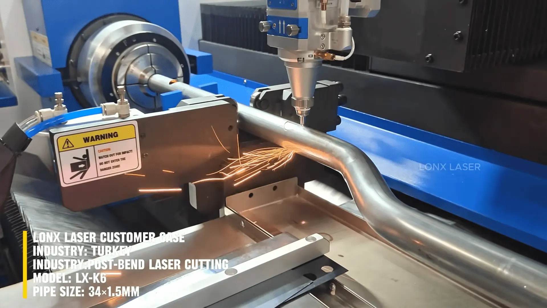 Solving Bent Tube Challenges with the LX-K6 Tube Laser Cutting Machine in Turkey